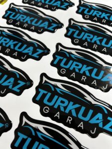 Turkuaz Garaj Damla Etiket